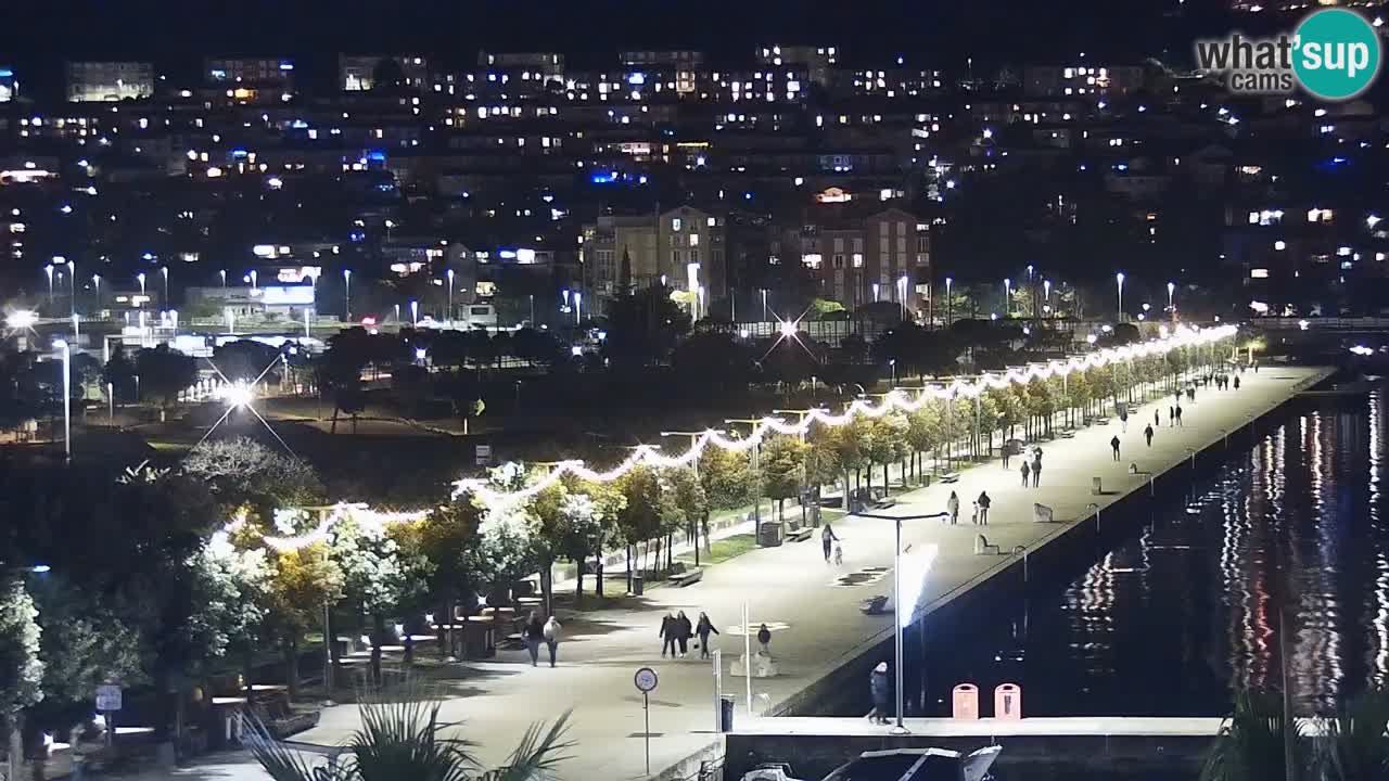 Webcam Koper – Panorama of the marina and promenade from the Grand Hotel Koper