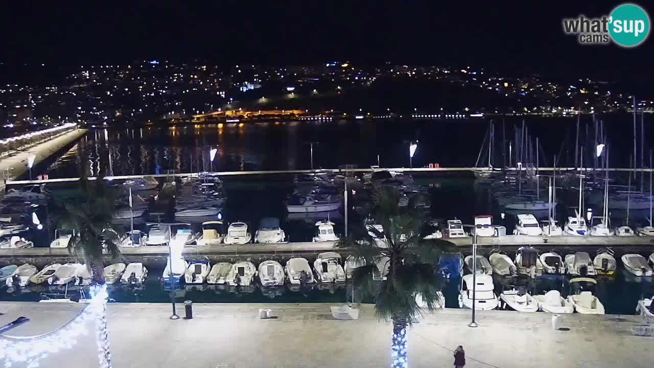 Spletna kamera Koper – Panorama na marino in promenado s Hotela Grand Koper