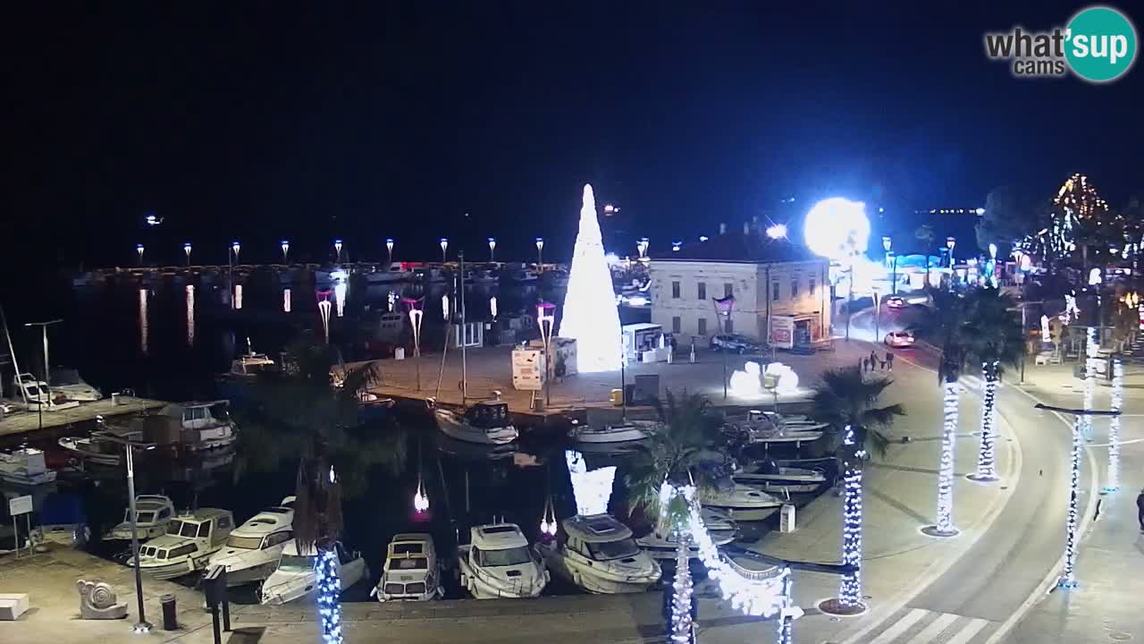 Spletna kamera Koper – Panorama na marino in promenado s Hotela Grand Koper