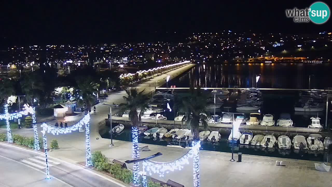 Webcam Capodistria – marina e lungo mare dall’Hotel Grand Koper