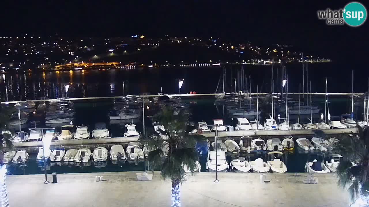 Camera en vivo Koper – puerto deportivo y paseo marítimo desde el Hotel Grand Koper