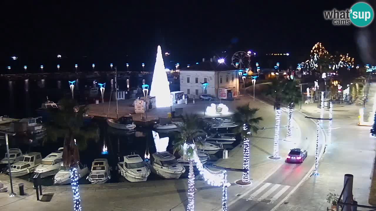 Web kamera Koper – marina i promenada – hotel Grand Koper