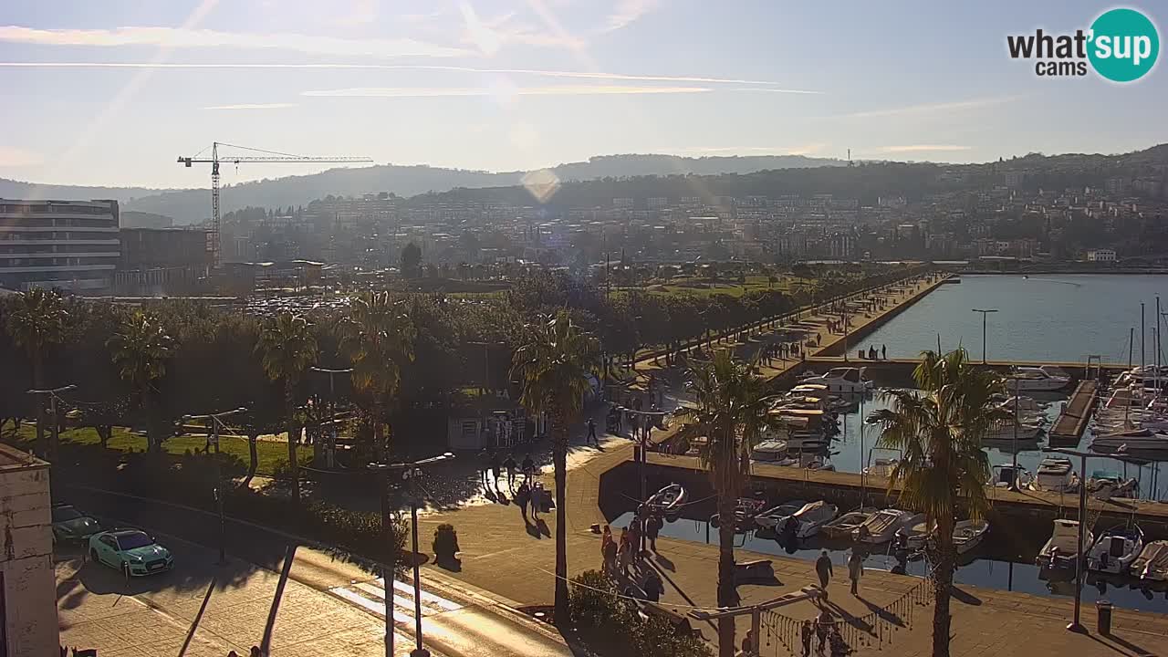 Webcam Capodistria – marina e lungo mare dall’Hotel Grand Koper