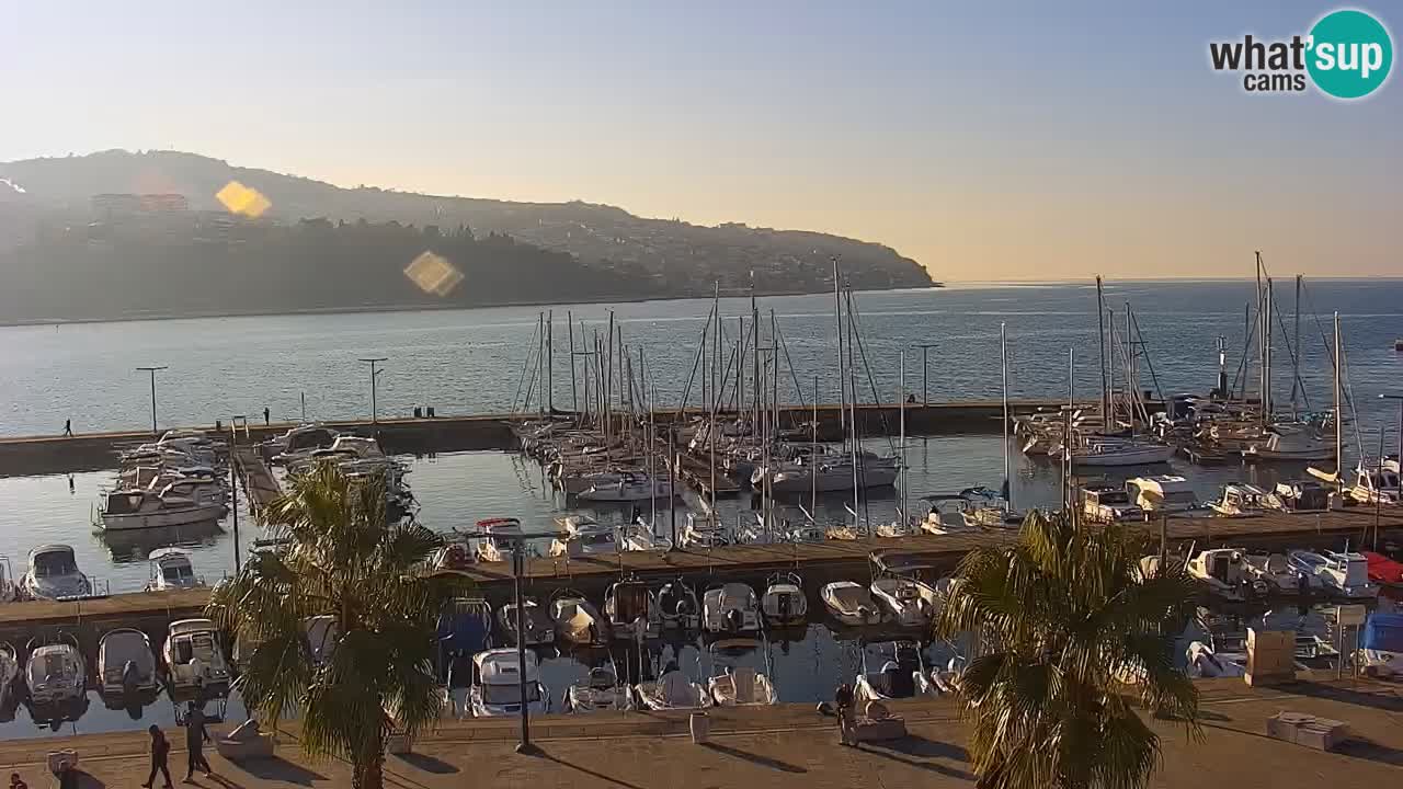 Webcam Capodistria – marina e lungo mare dall’Hotel Grand Koper