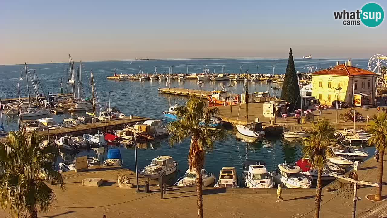 Luka Kopar uživo web kamera – Turistički terminal i teretna luka – Slovenija