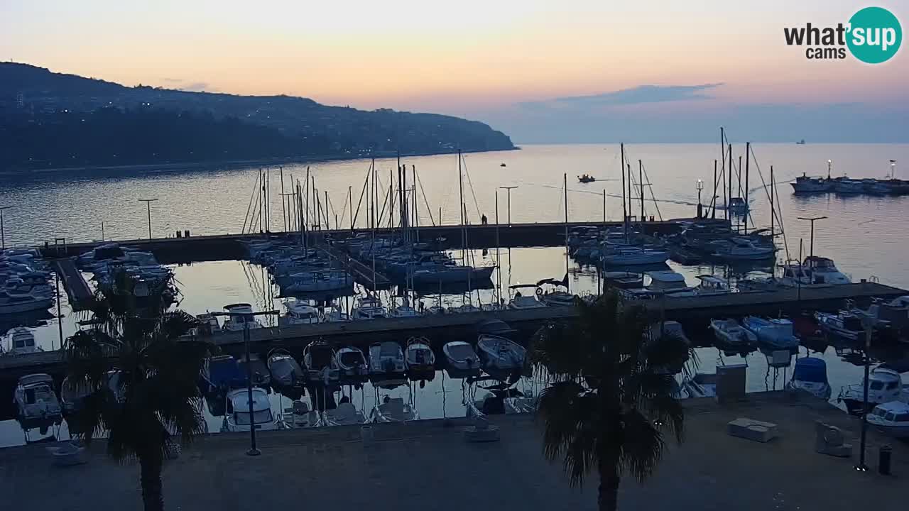 Webcam Capodistria – marina e lungo mare dall’Hotel Grand Koper
