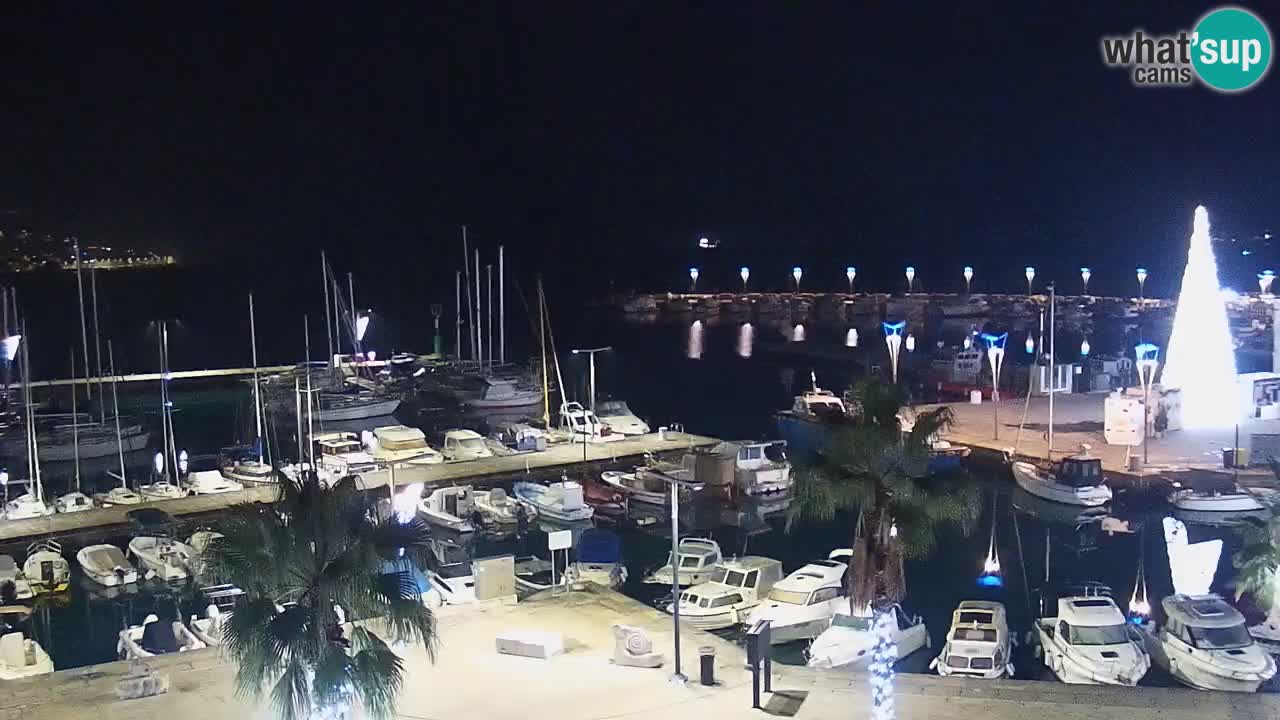 Spletna kamera Koper – Panorama na marino in promenado s Hotela Grand Koper