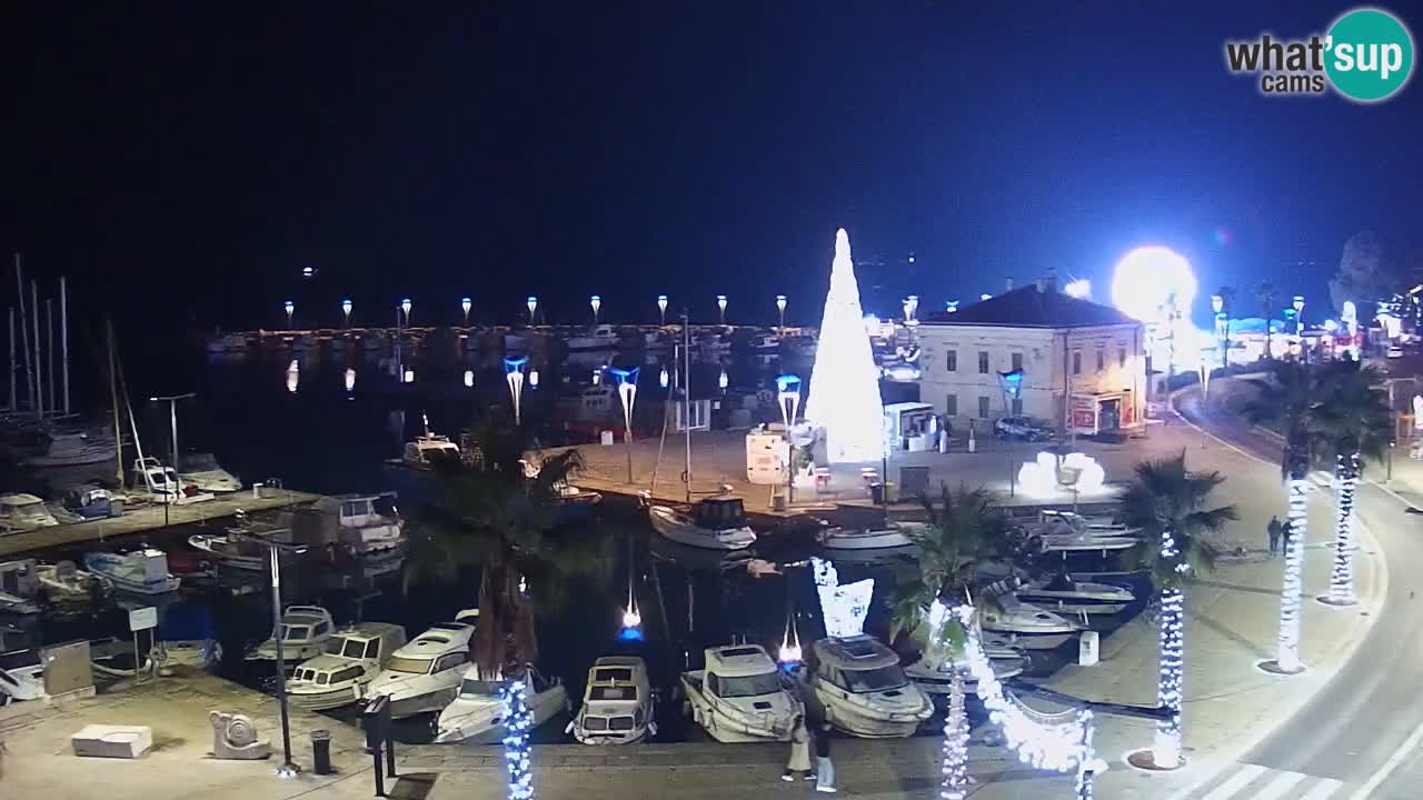Webcam Capodistria – marina e lungo mare dall’Hotel Grand Koper