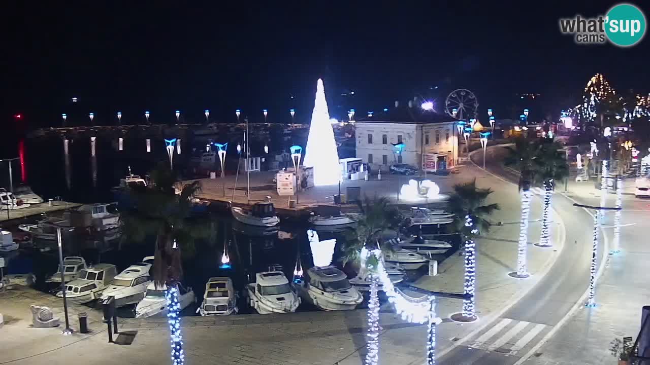 Web kamera Koper &#8211; marina i promenada &#8211; hotel Grand Koper