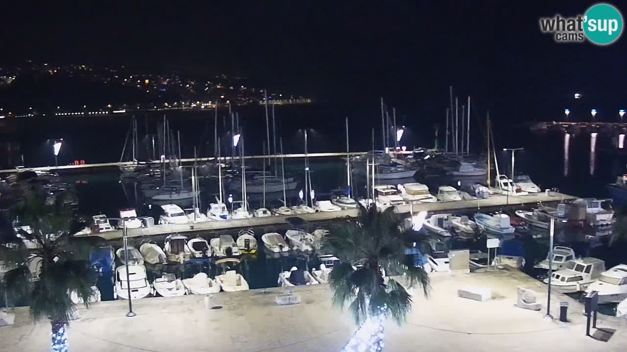 Webcam Koper &#8211; Panorama des Jachthafens und der Promenade vom Hotel Grand Koper