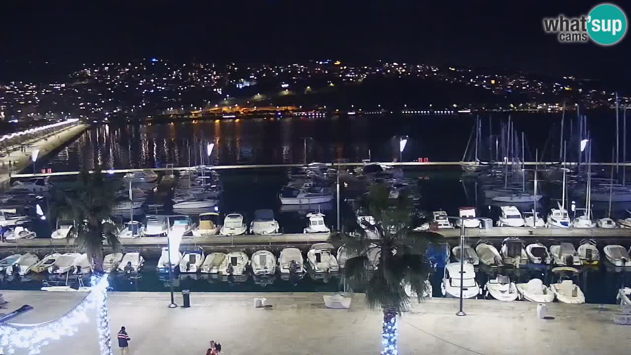 Spletna kamera Koper – Panorama na marino in promenado s Hotela Grand Koper