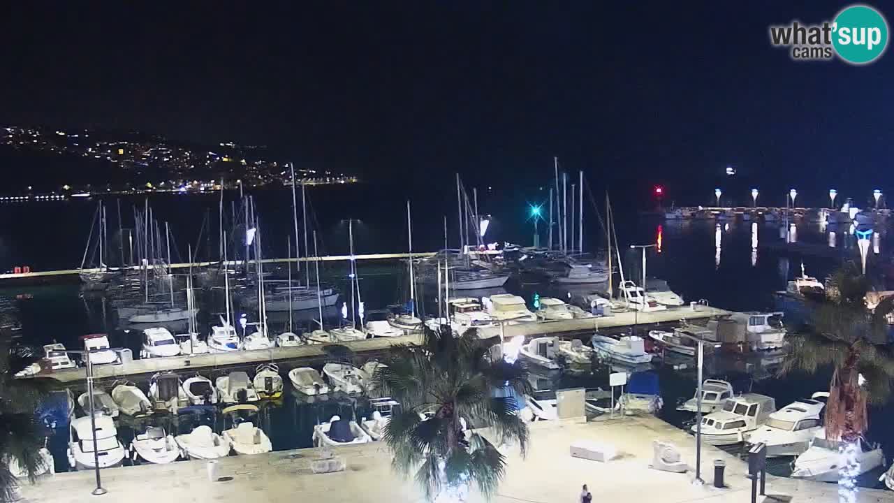 Spletna kamera Koper – Panorama na marino in promenado s Hotela Grand Koper