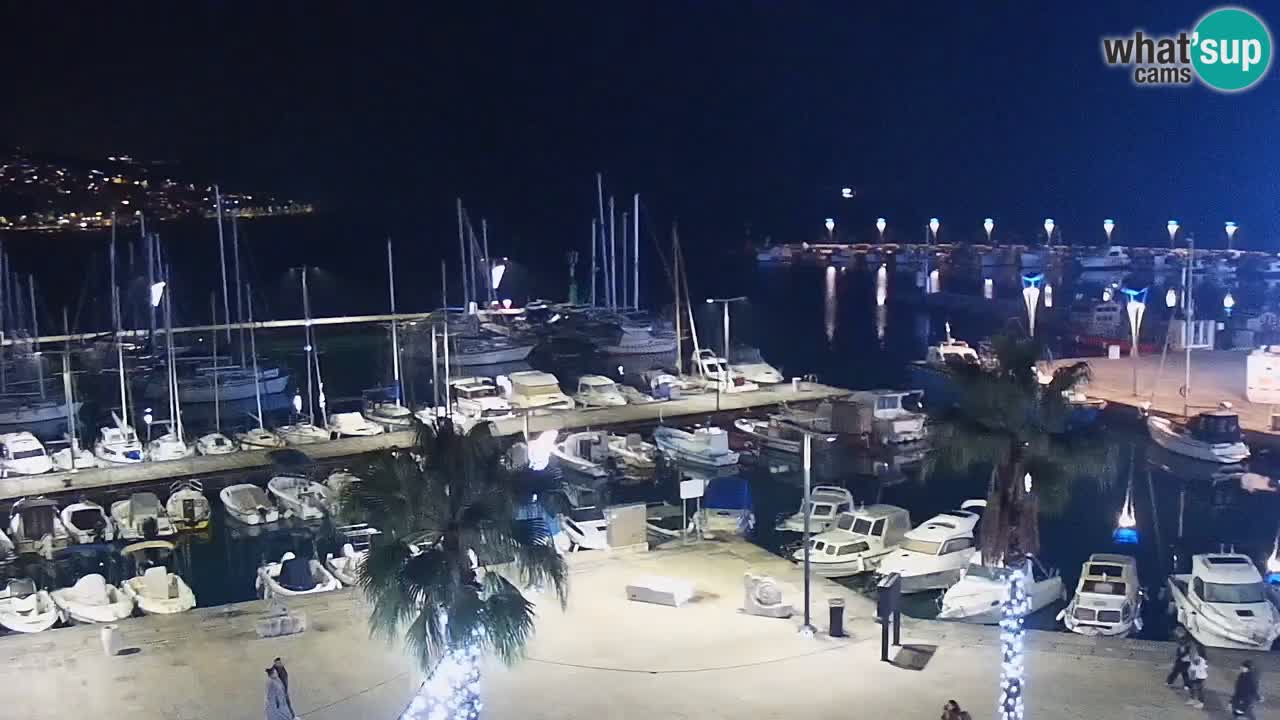 Spletna kamera Koper – Panorama na marino in promenado s Hotela Grand Koper