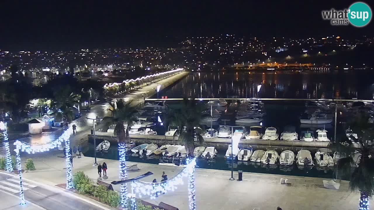 Webcam Capodistria – marina e lungo mare dall’Hotel Grand Koper