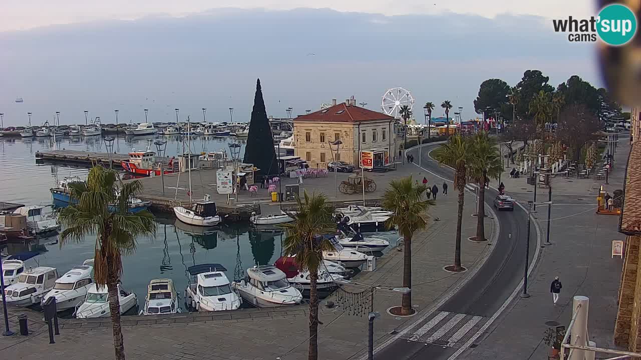 Web kamera Koper – marina i promenada – hotel Grand Koper