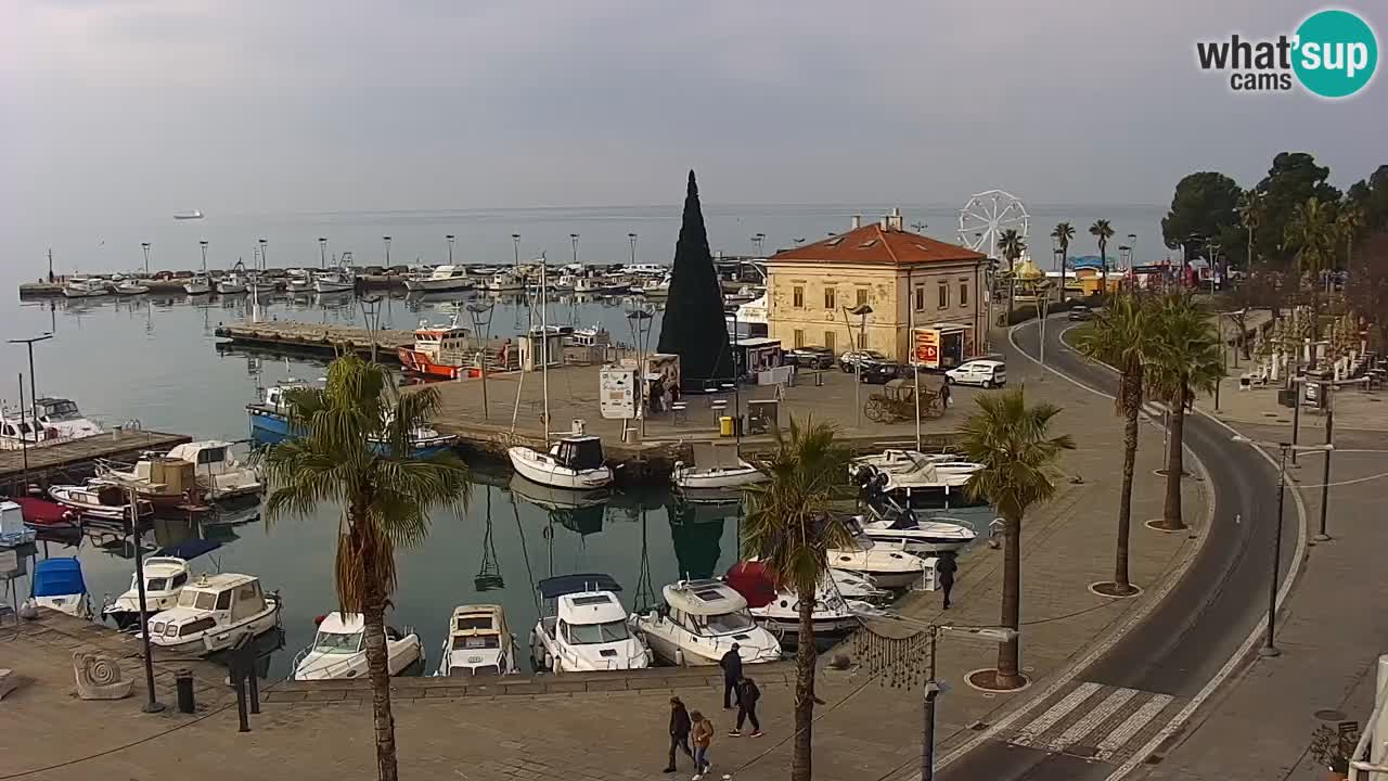 Webcam en vivo del Puerto de Koper – puerto de carga y cruceros – Eslovenia
