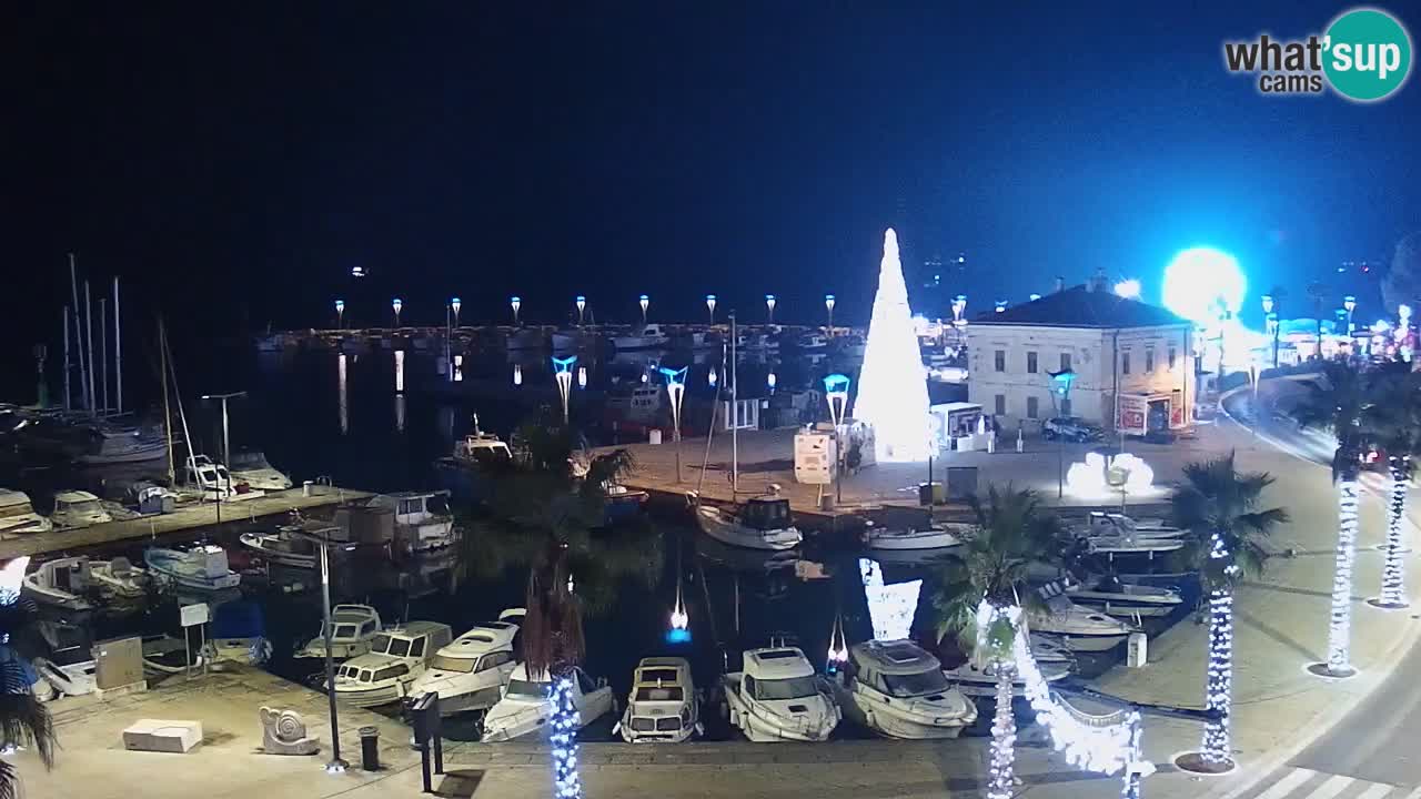 Spletna kamera Koper – Panorama na marino in promenado s Hotela Grand Koper