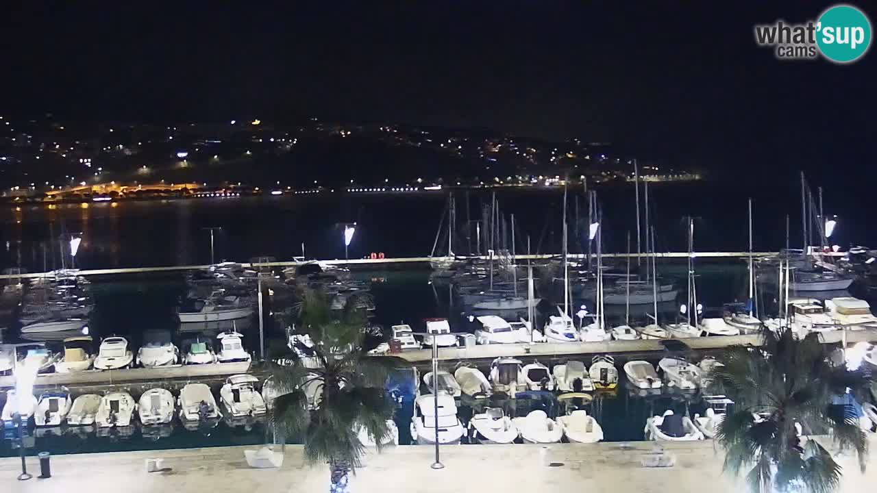 Web kamera Koper – marina i promenada – hotel Grand Koper