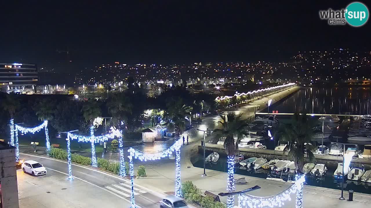 Camera en vivo Koper – puerto deportivo y paseo marítimo desde el Hotel Grand Koper