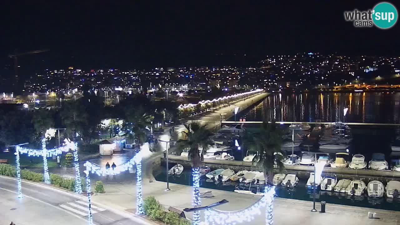 Camera en vivo Koper – puerto deportivo y paseo marítimo desde el Hotel Grand Koper
