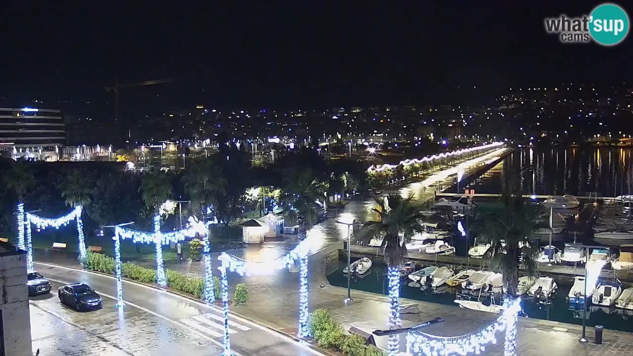 Camera en vivo Koper – puerto deportivo y paseo marítimo desde el Hotel Grand Koper