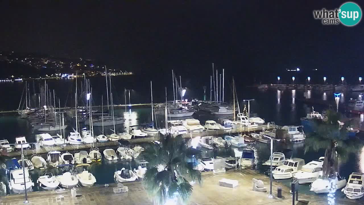 Webcam Capodistria – marina e lungo mare dall’Hotel Grand Koper