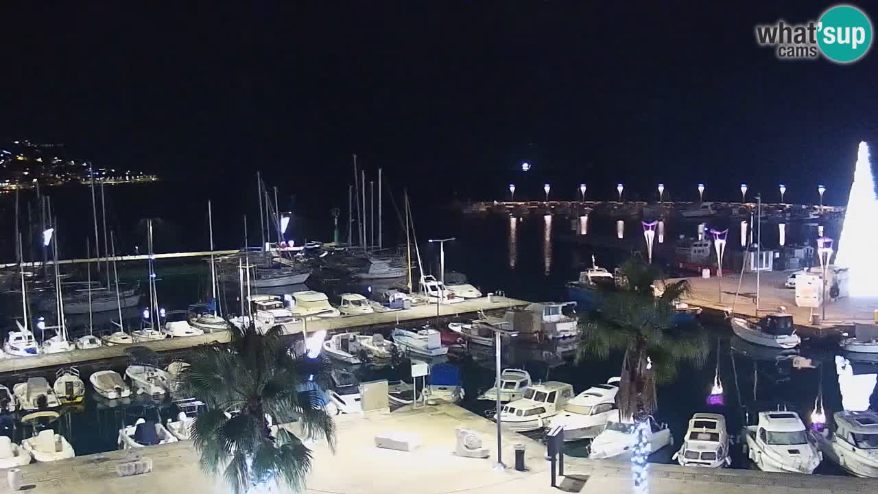 Camera en vivo Koper – puerto deportivo y paseo marítimo desde el Hotel Grand Koper