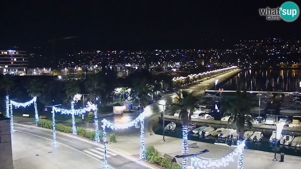 Camera en vivo Koper – puerto deportivo y paseo marítimo desde el Hotel Grand Koper