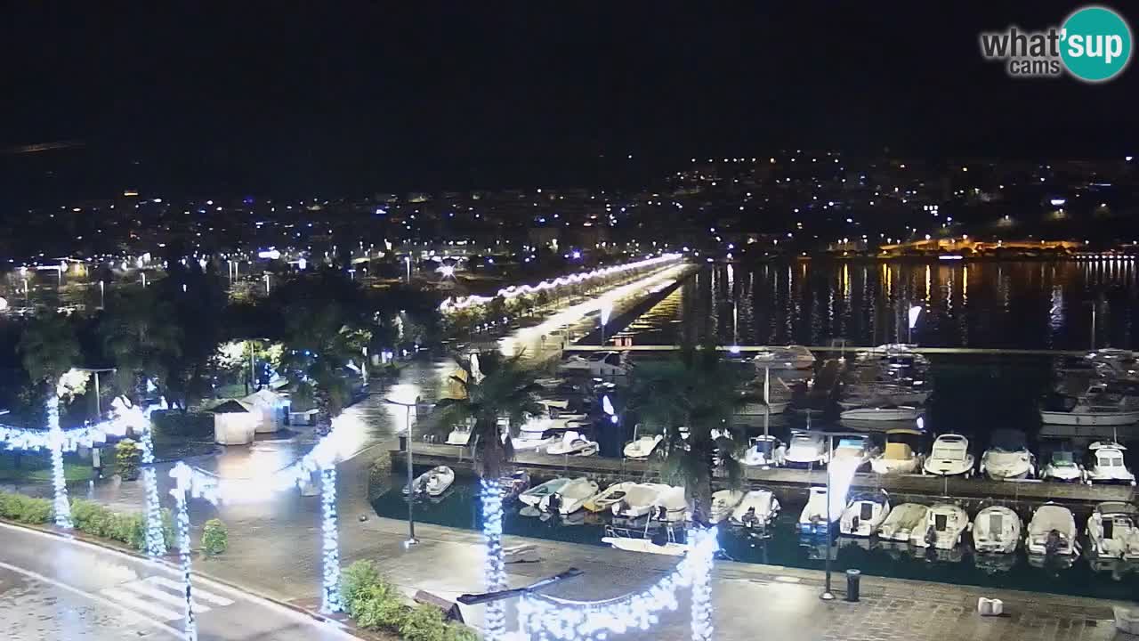 Camera en vivo Koper – puerto deportivo y paseo marítimo desde el Hotel Grand Koper