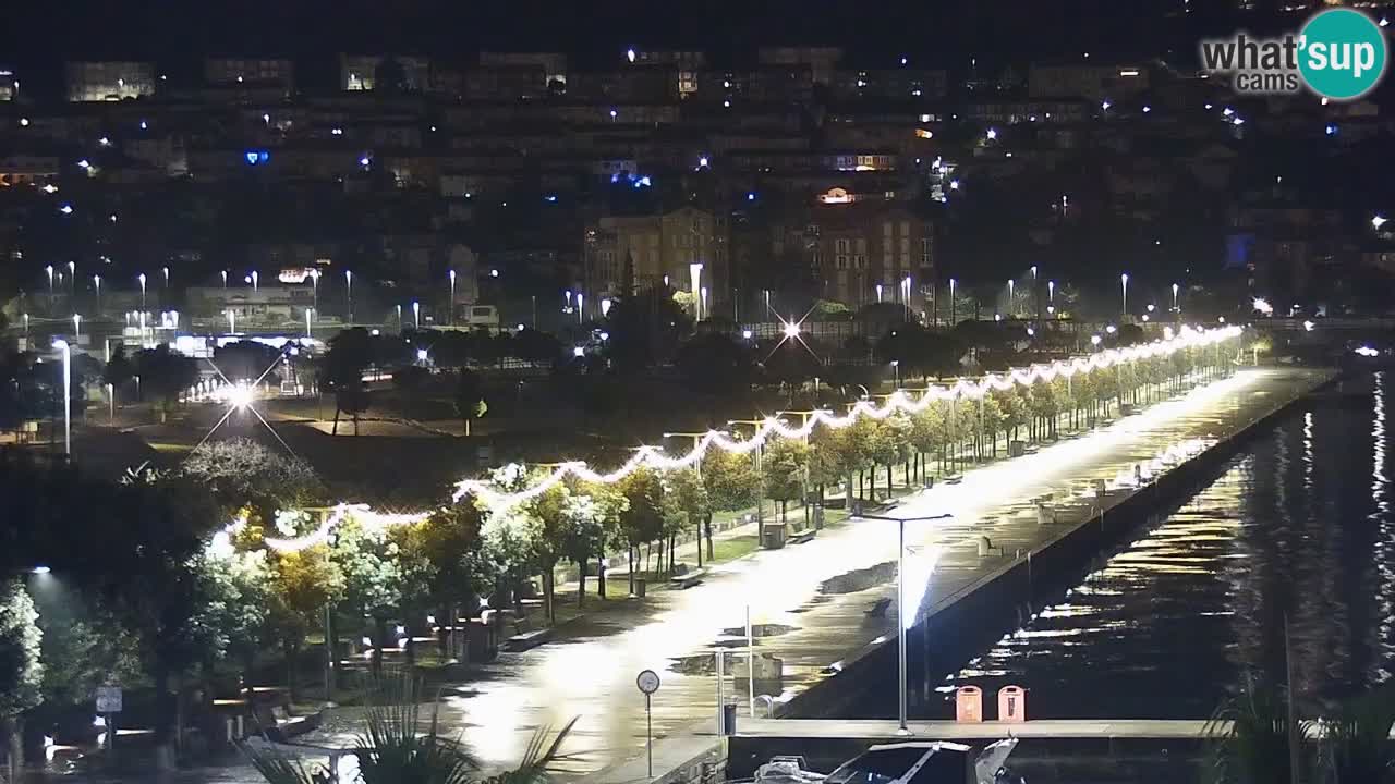 Webcam Koper – Panorama des Jachthafens und der Promenade vom Hotel Grand Koper