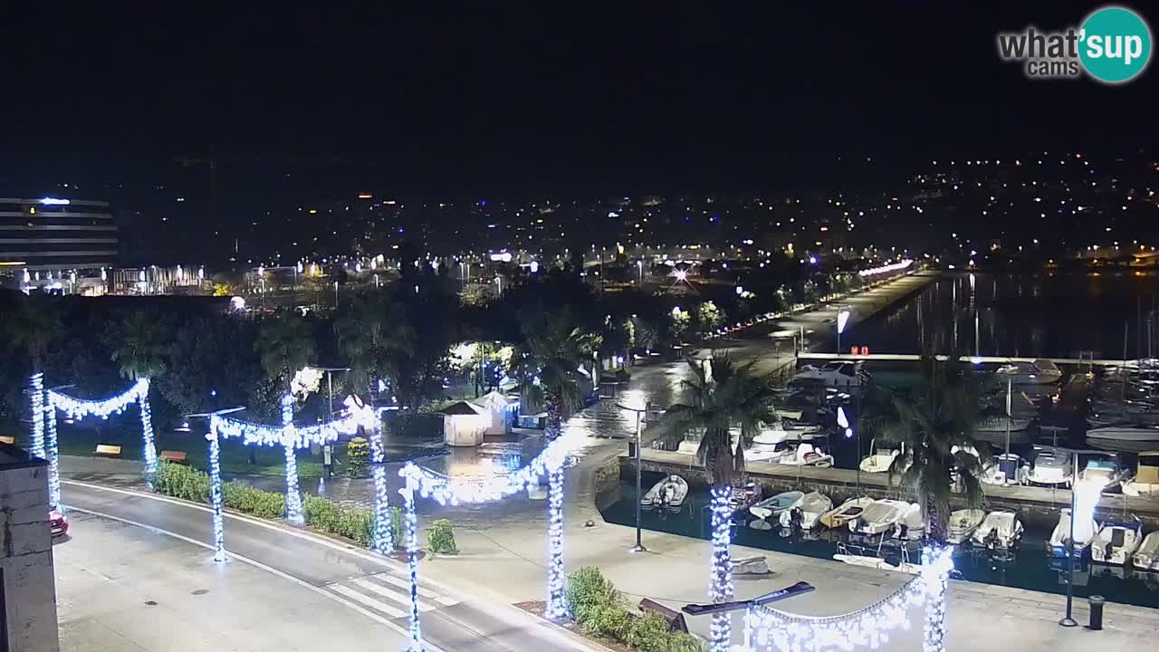 Webcam Capodistria – marina e lungo mare dall’Hotel Grand Koper