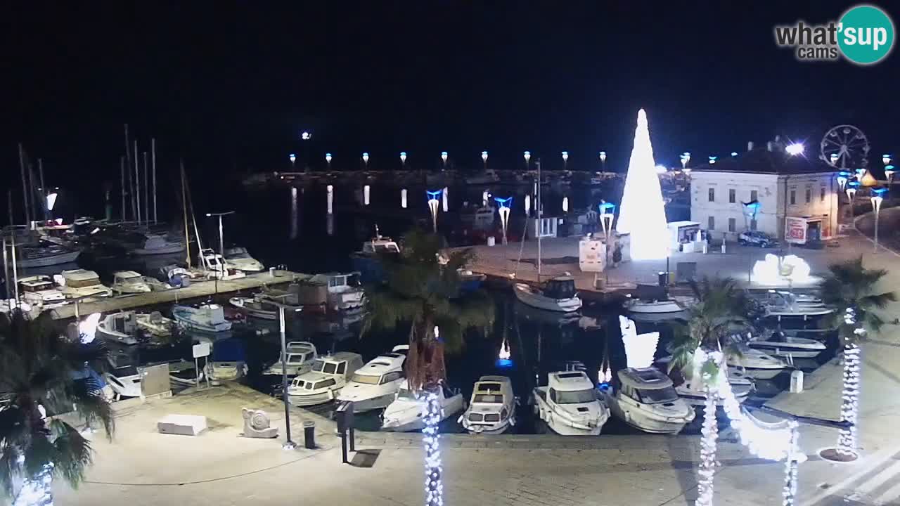 Camera en vivo Koper – puerto deportivo y paseo marítimo desde el Hotel Grand Koper
