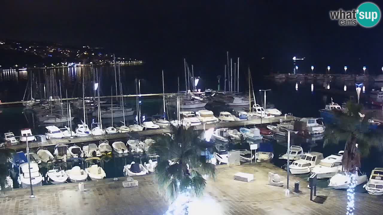 Camera en vivo Koper – puerto deportivo y paseo marítimo desde el Hotel Grand Koper