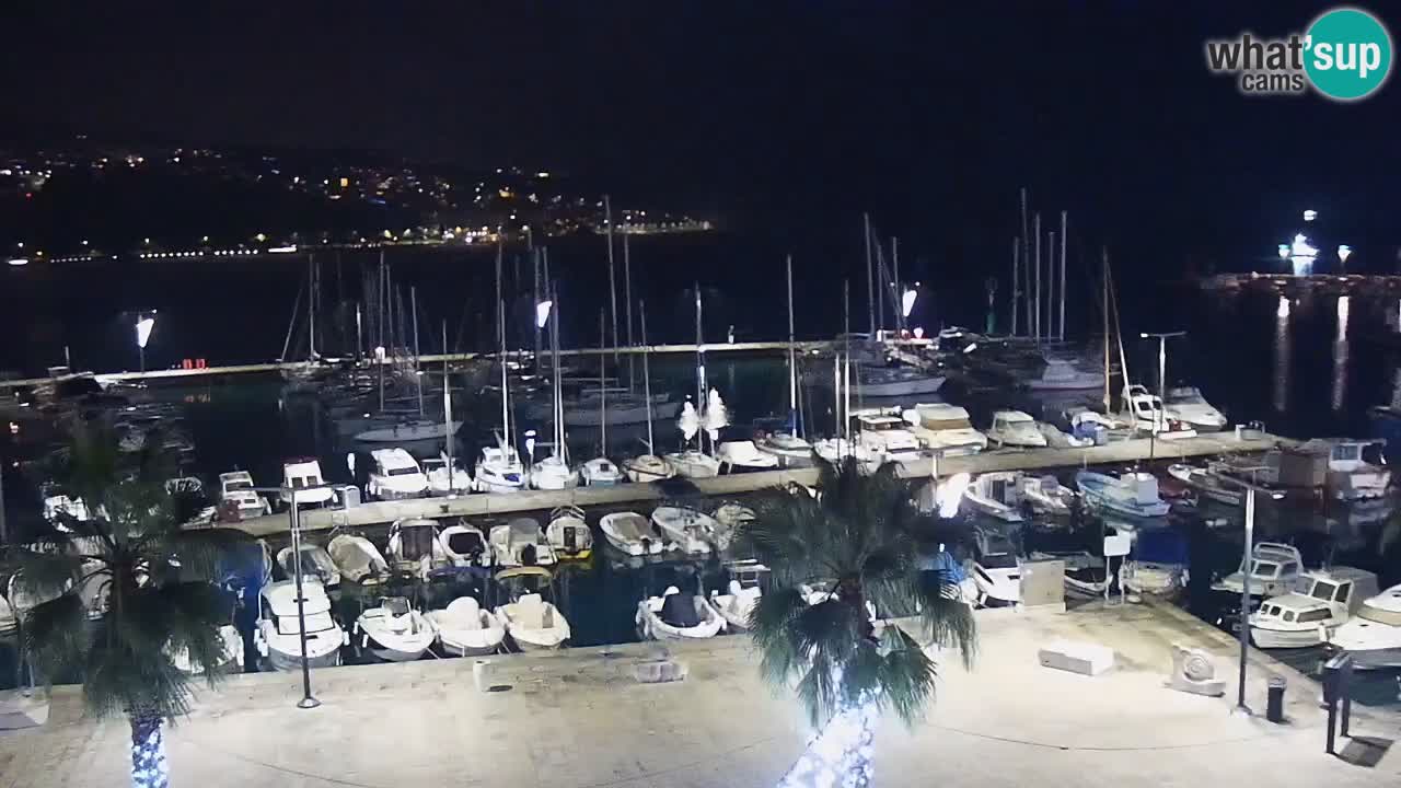 Camera en vivo Koper – puerto deportivo y paseo marítimo desde el Hotel Grand Koper