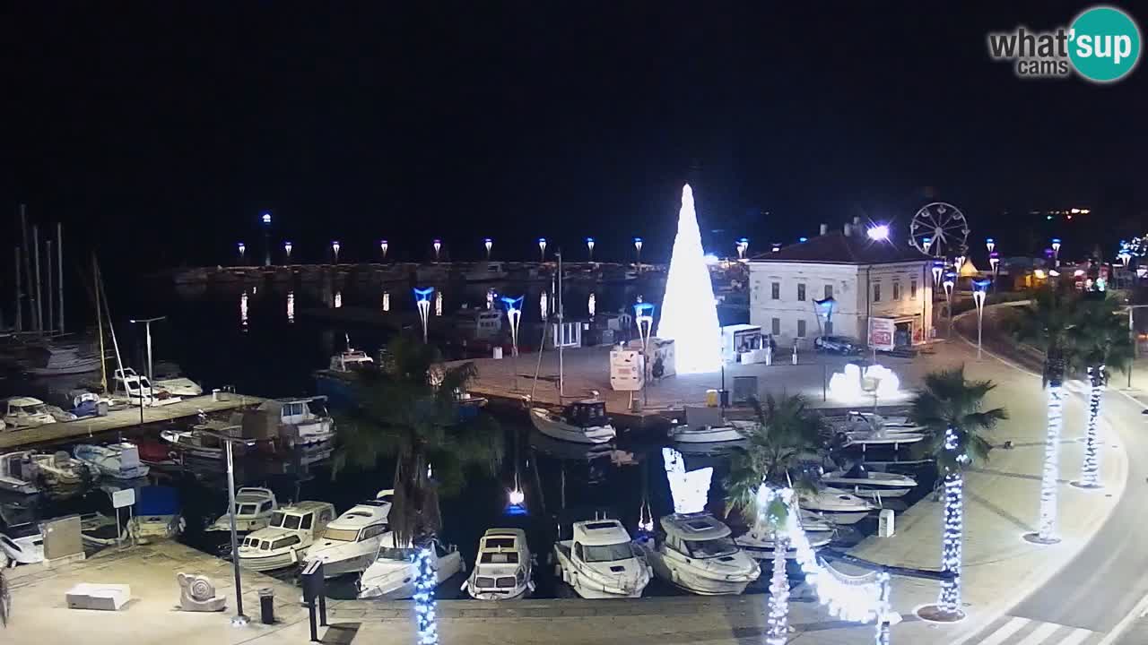 Camera en vivo Koper – puerto deportivo y paseo marítimo desde el Hotel Grand Koper