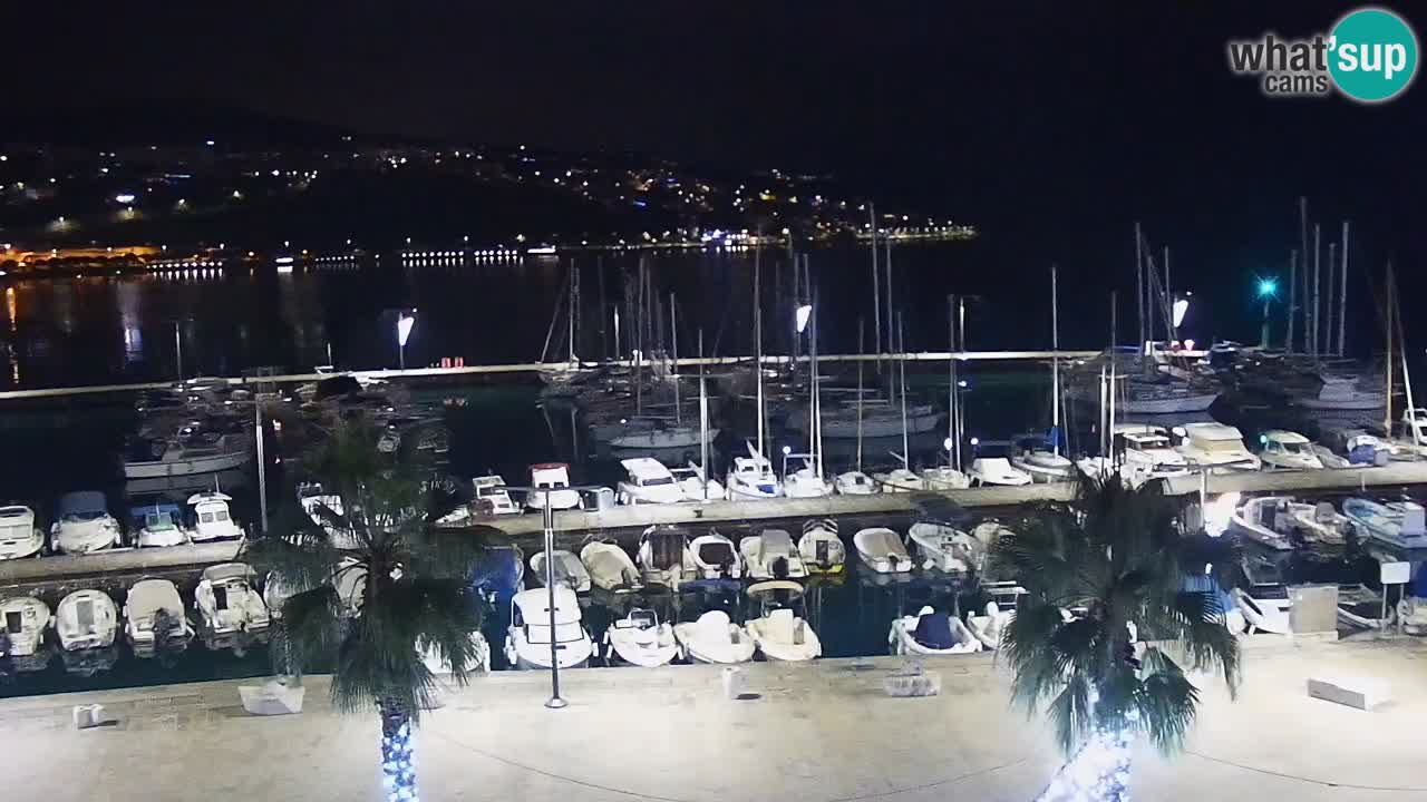 Camera en vivo Koper – puerto deportivo y paseo marítimo desde el Hotel Grand Koper