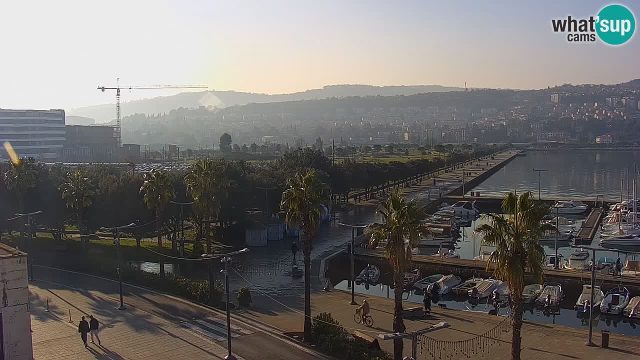 Webcam Capodistria – marina e lungo mare dall’Hotel Grand Koper