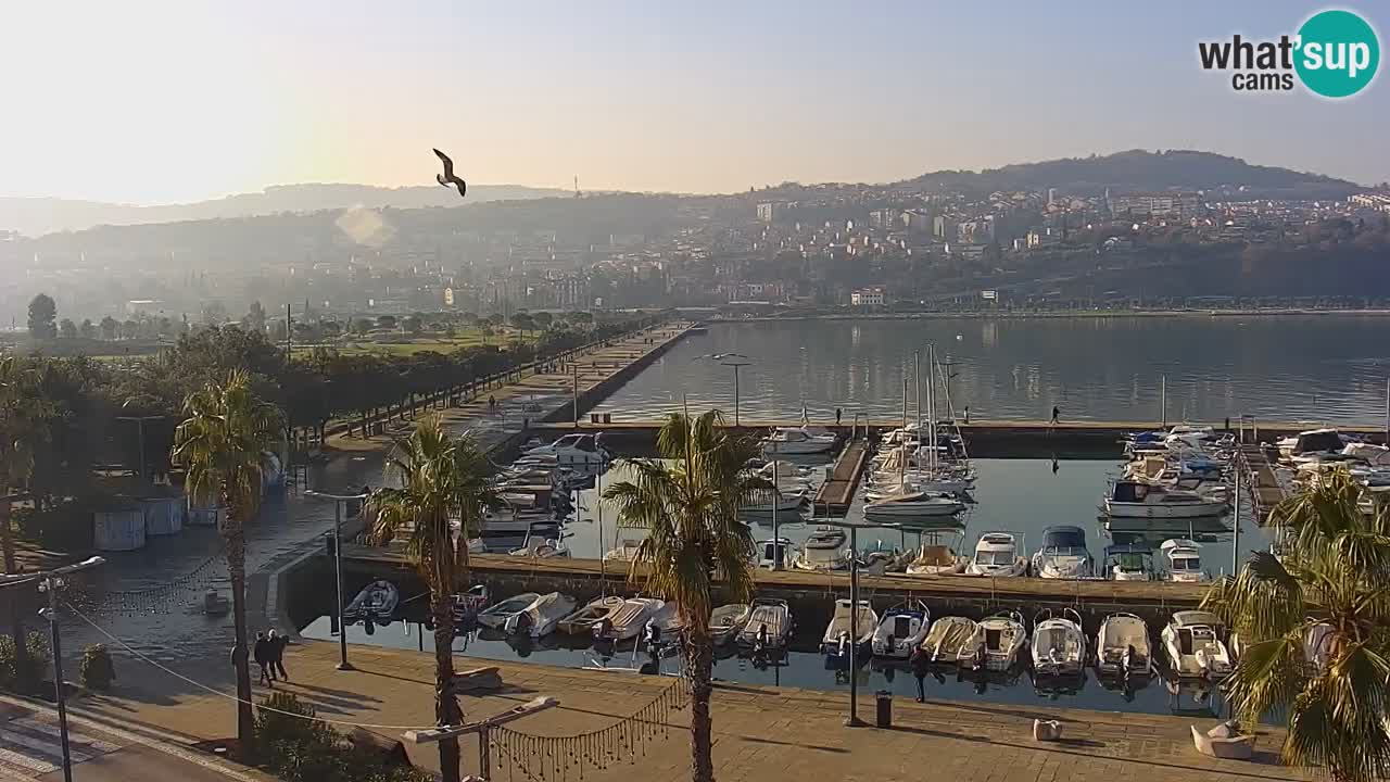 Webcam Capodistria – marina e lungo mare dall’Hotel Grand Koper