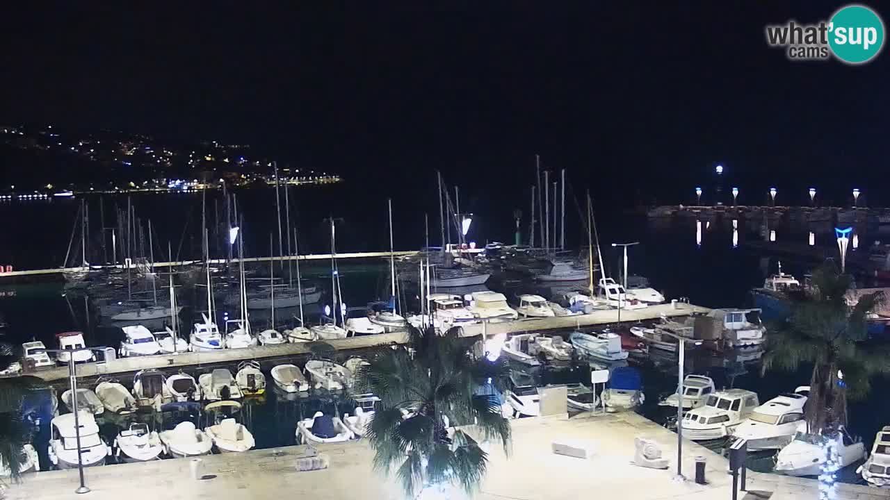 Camera en vivo Koper – puerto deportivo y paseo marítimo desde el Hotel Grand Koper