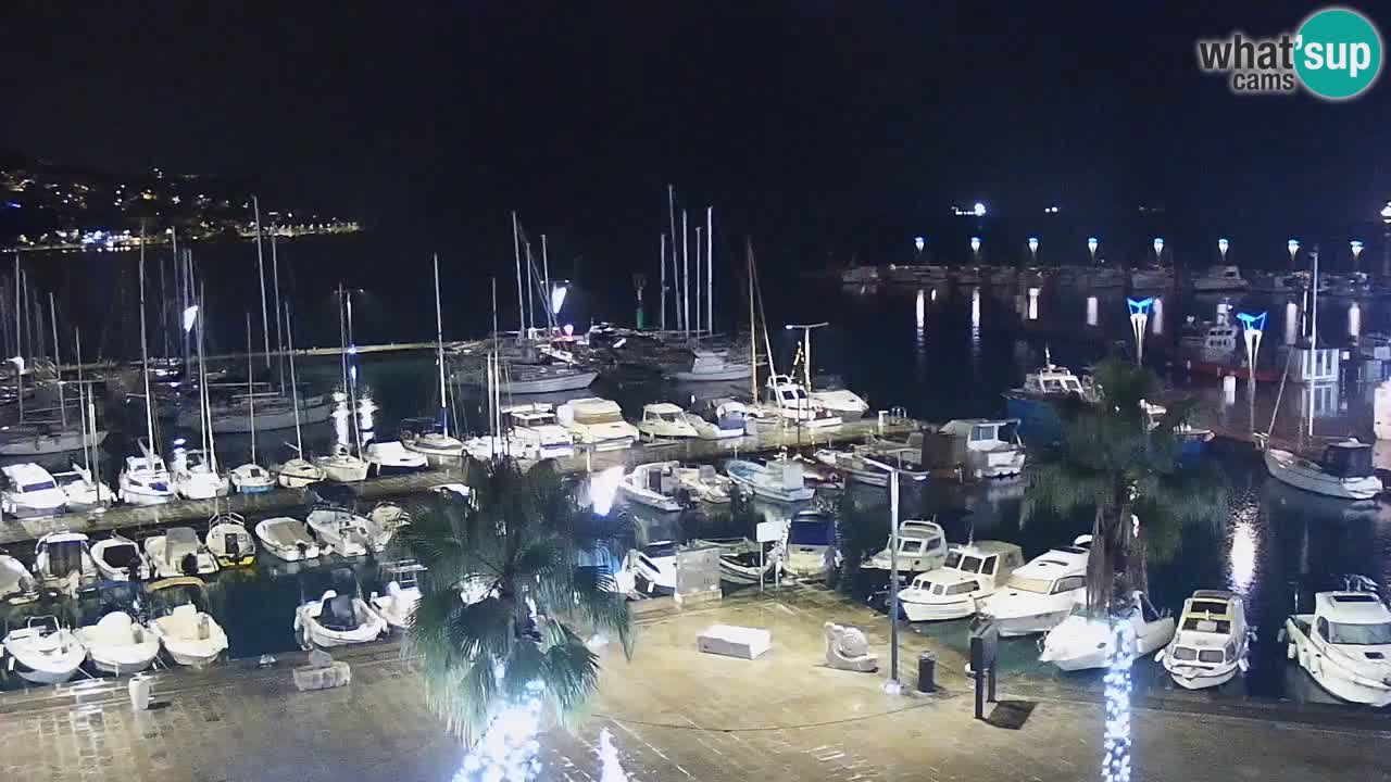 Webcam en direct du port de Koper – port de croisière et de fret – Slovénie