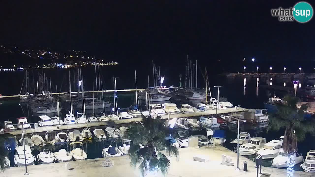 Camera en vivo Koper – puerto deportivo y paseo marítimo desde el Hotel Grand Koper