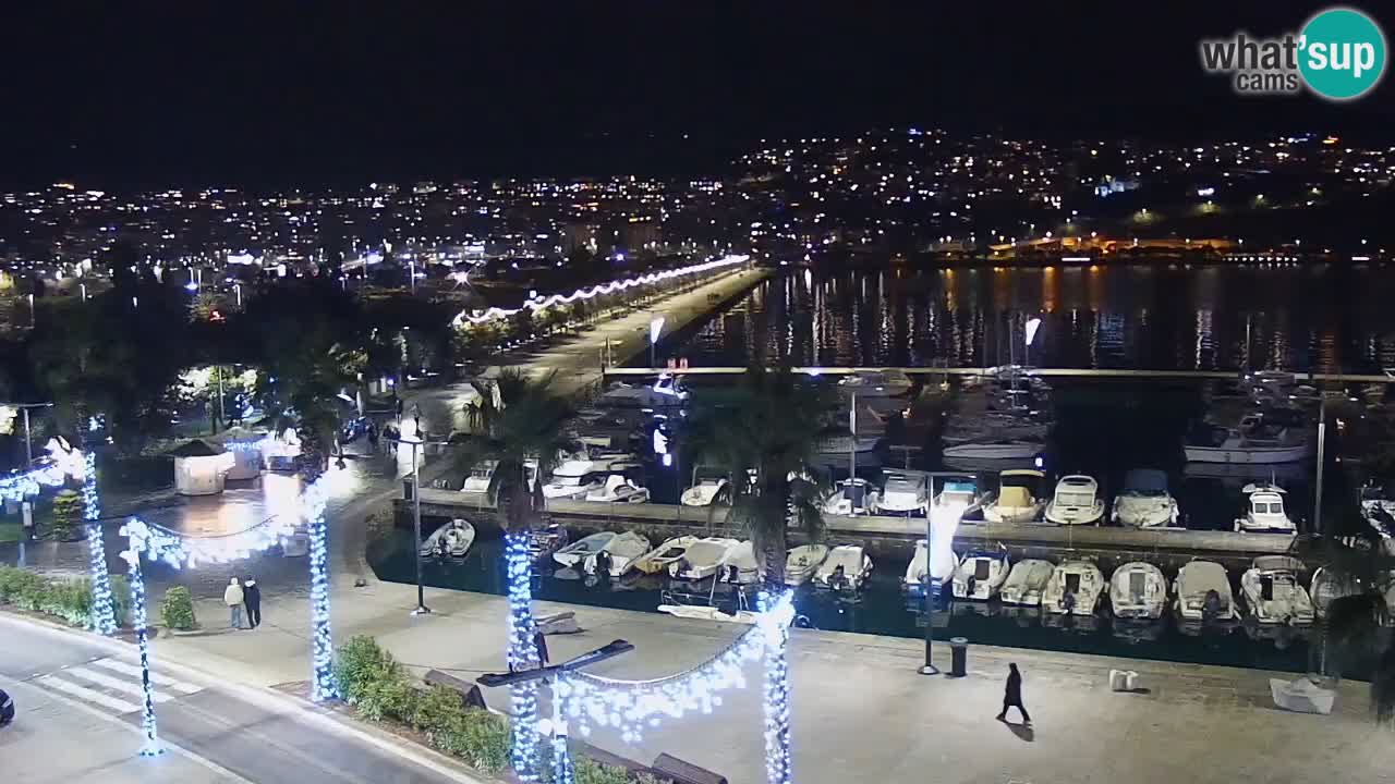 Spletna kamera Koper – Panorama na marino in promenado s Hotela Grand Koper