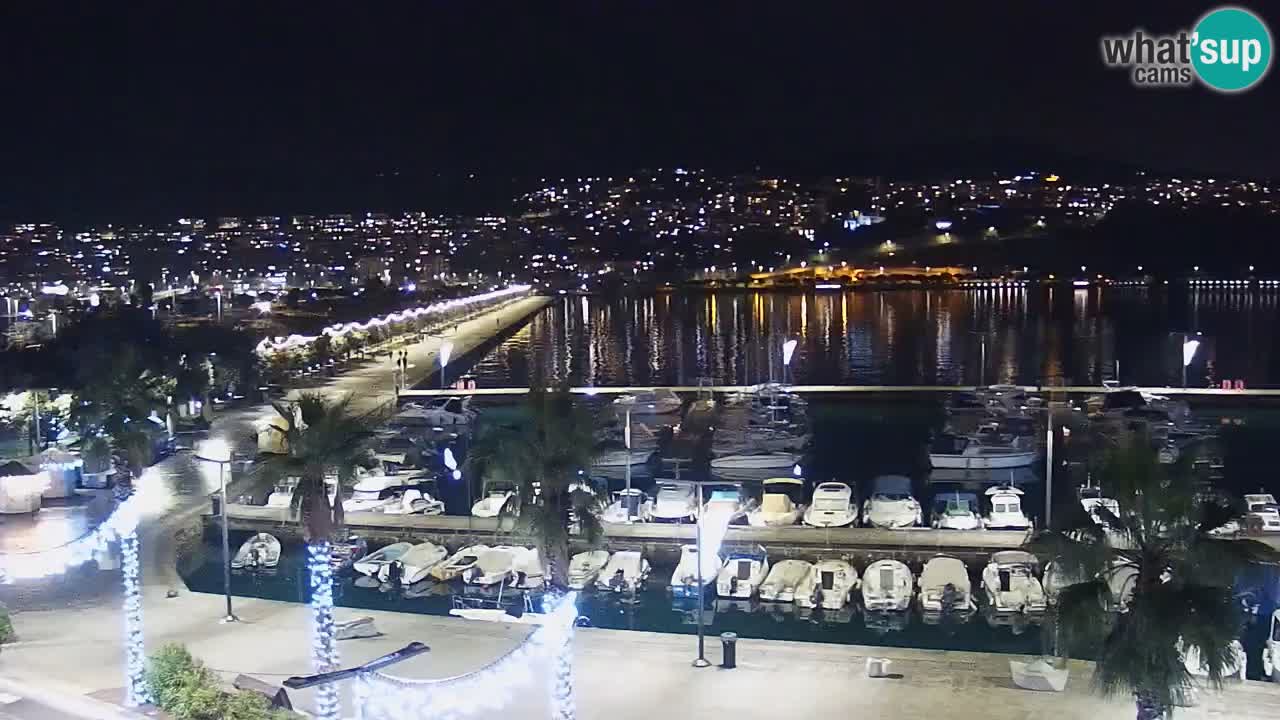 Spletna kamera Koper – Panorama na marino in promenado s Hotela Grand Koper