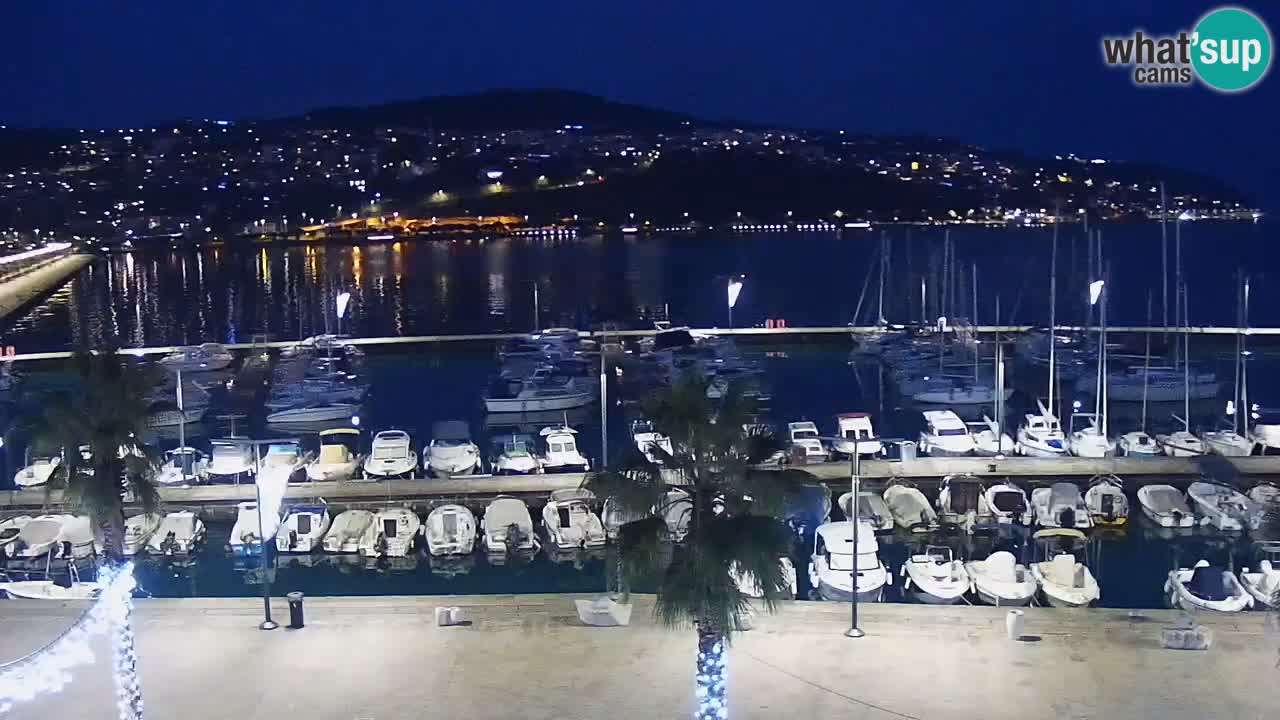 Spletna kamera Koper – Panorama na marino in promenado s Hotela Grand Koper