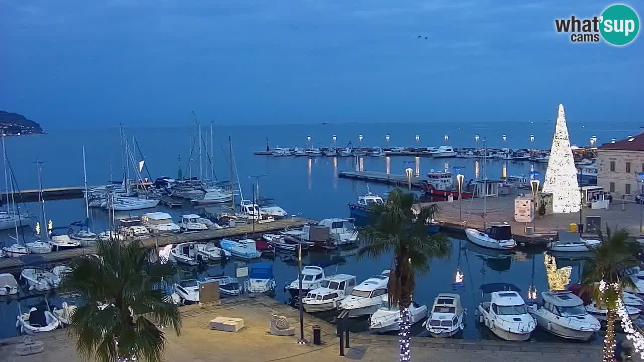 Webcam Capodistria – marina e lungo mare dall’Hotel Grand Koper