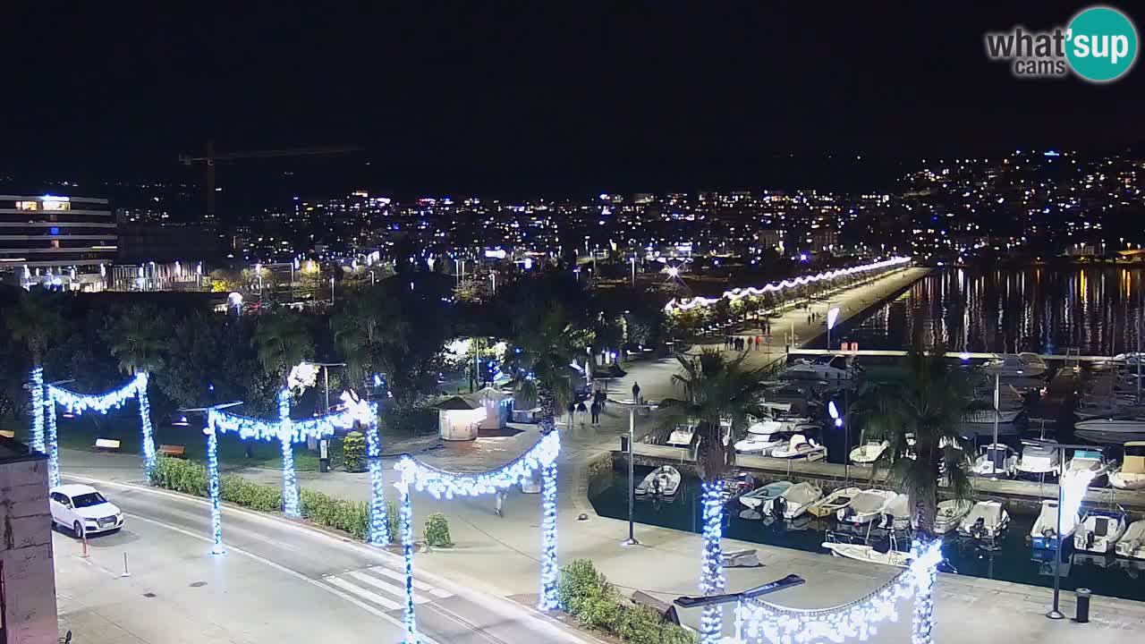 Spletna kamera Koper – Panorama na marino in promenado s Hotela Grand Koper