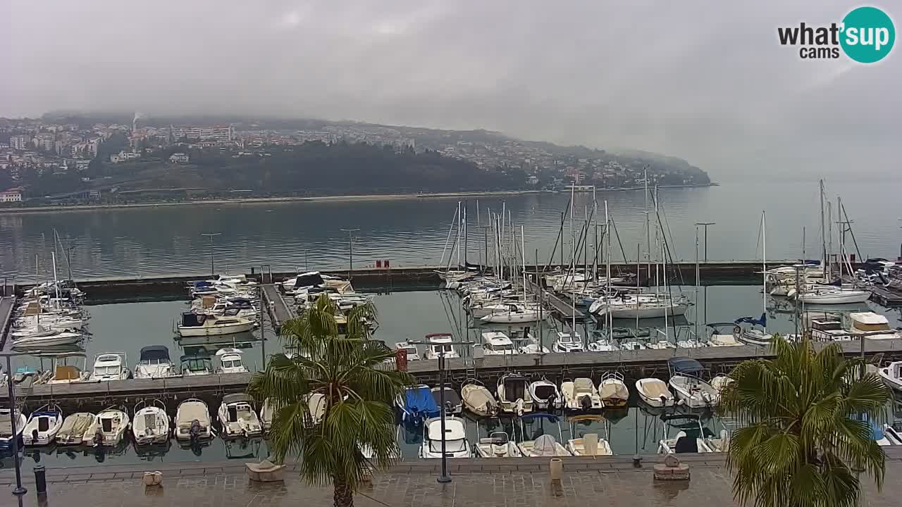 Spletna kamera Koper – Panorama na marino in promenado s Hotela Grand Koper