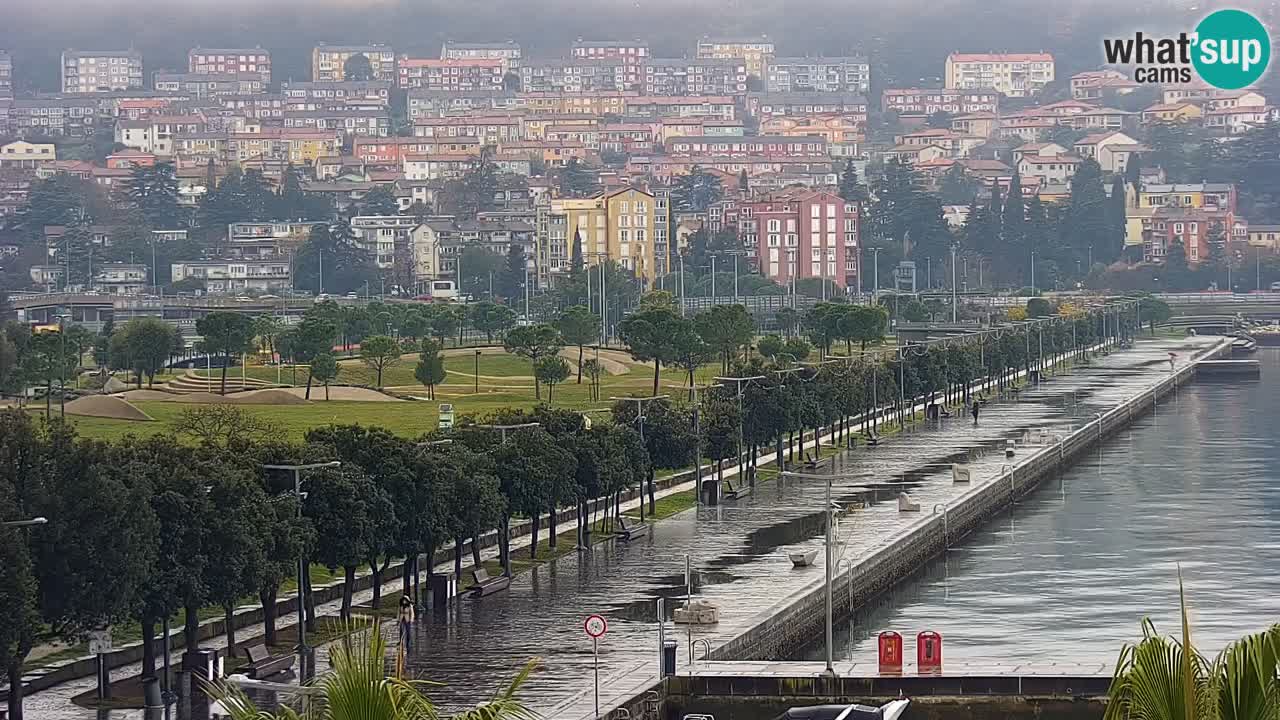 Webcam Koper – Panorama de la marina et de la promenade depuis le Grand Hotel Koper