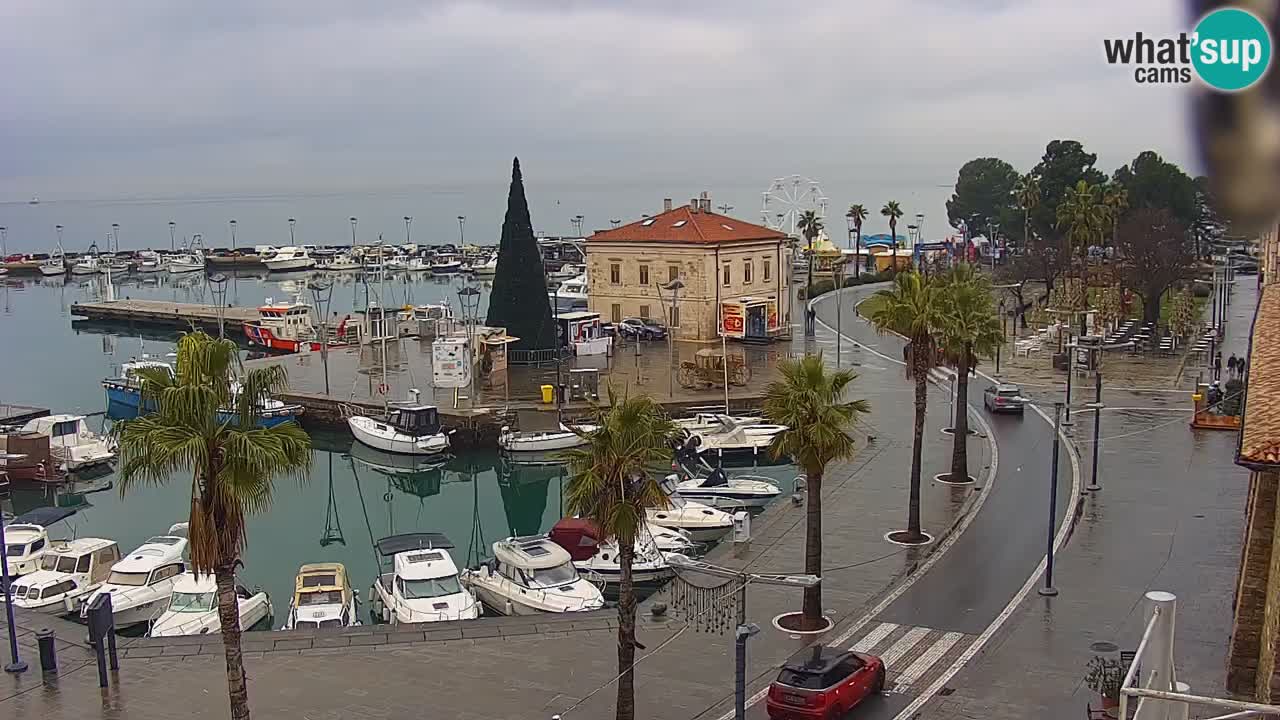 Web kamera Koper – marina i promenada – hotel Grand Koper