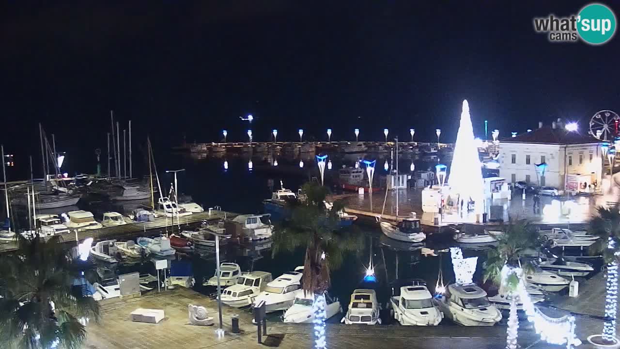 Web kamera Koper – marina i promenada – hotel Grand Koper